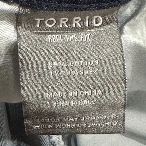 Torrid Boyfriend‎ Straight Vintage Stretch Denim Jeans Size 16R Dark Wash Casual - Picture 7 of 7